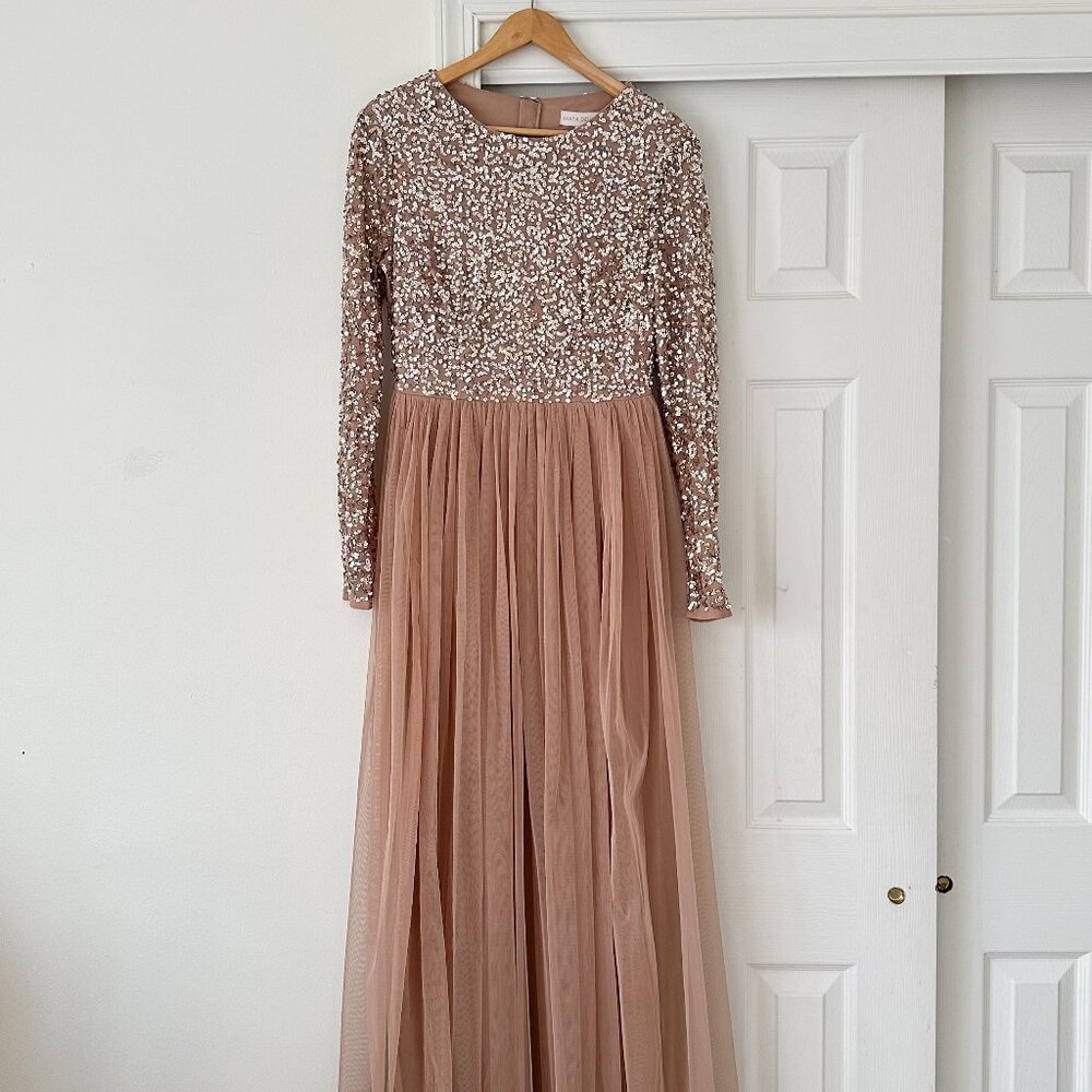 ASOS beaded sequin tulle dress
